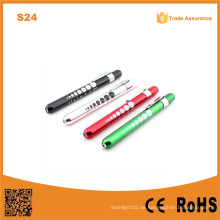 S24 Aluminium Pen Licht mit Pupille Manometer Arzt Medical Fackel Licht